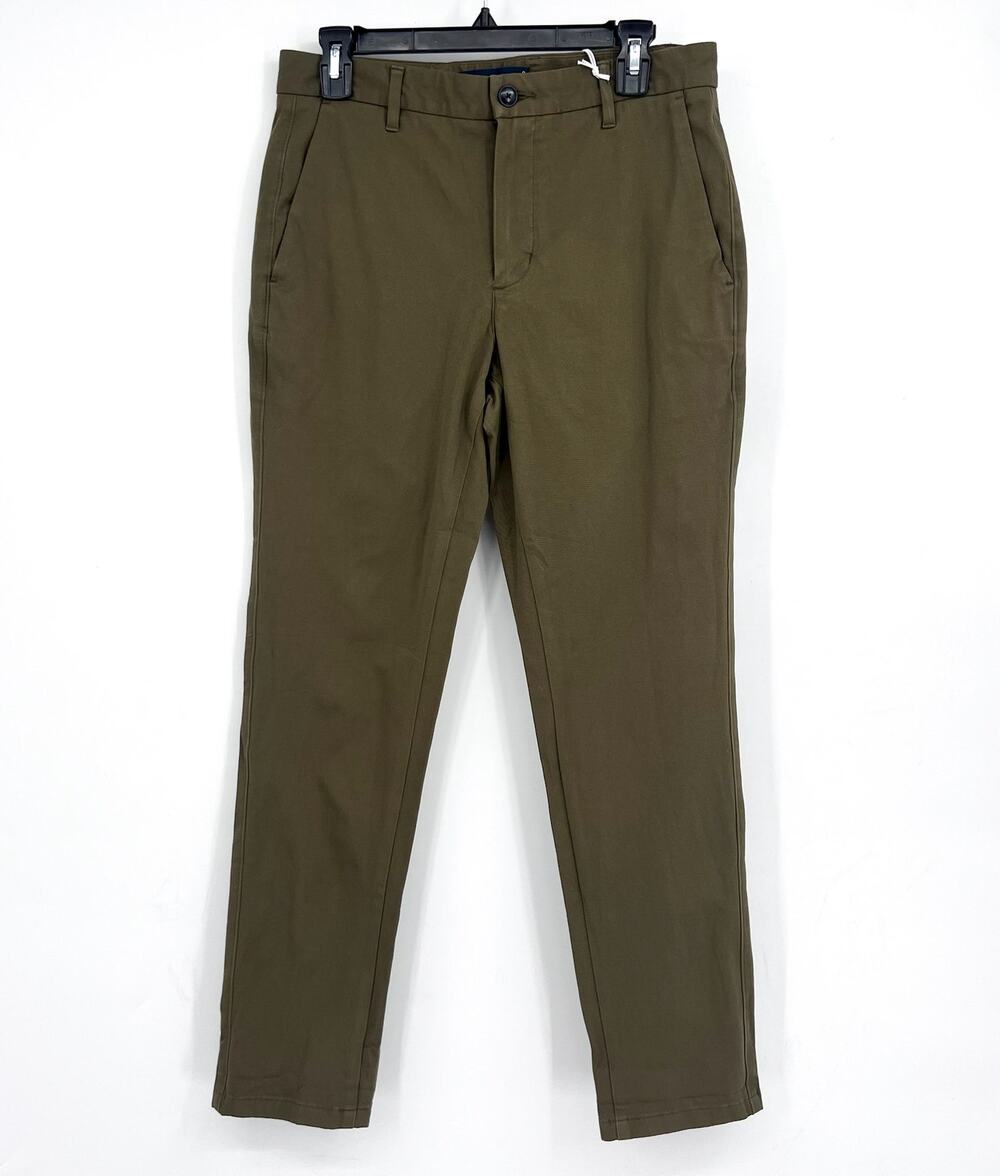 EVERLANE UNIFORM Men's The Performance Chino 28x34 Dark Olive Green Slim Fit NWT
